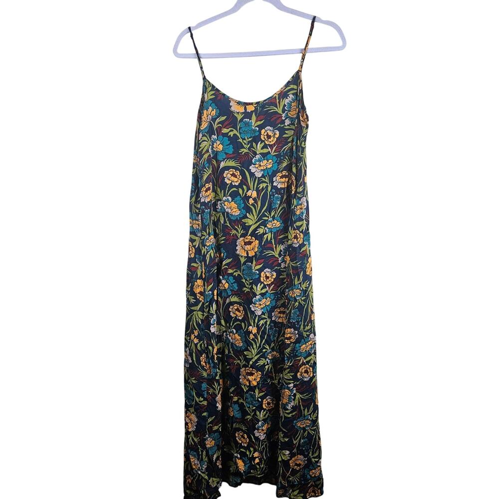 Tysa Floral Print Long Maxi Dress With Spaghetti Strap Sleeves Size 0
